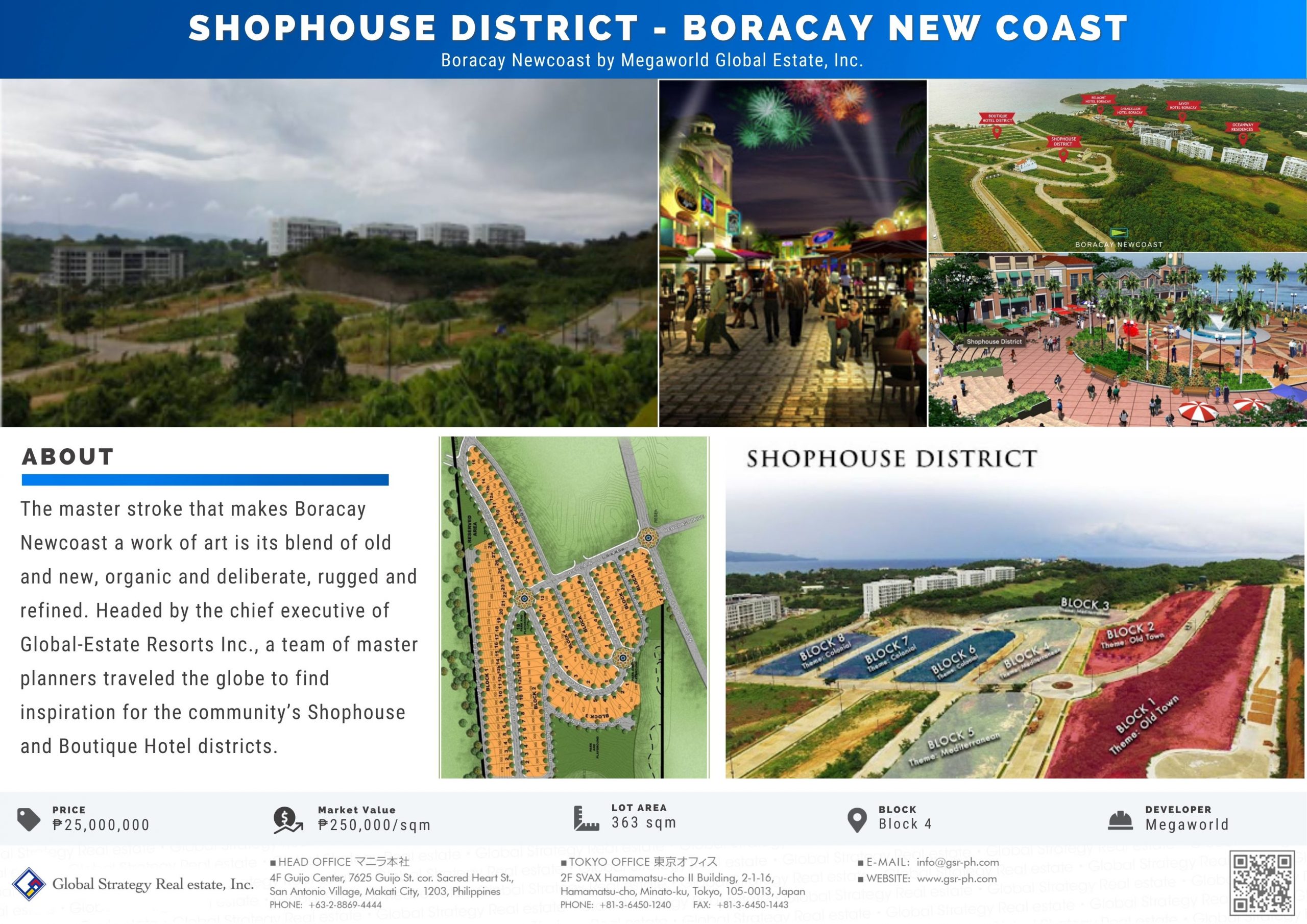 Shophouse district – Boracay new coast